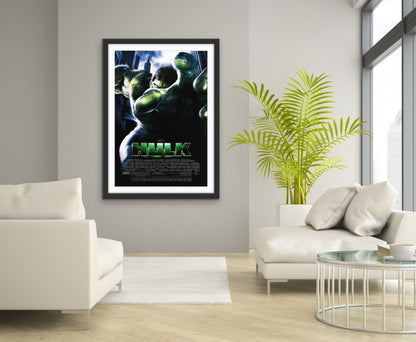 An original movie poster for the Marvel film Hulk