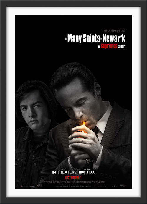An original movie poster for the Sopranos film The Many Saints of Newark