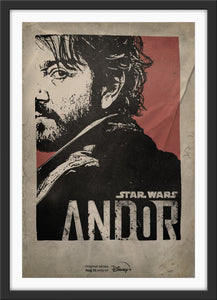 An original movie poster for the Star Wars Disney+ series Andor