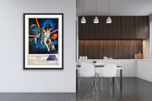 An original Style C movie poster for the film Star Wars / Episode 4 / IV / A New Hope / 1977