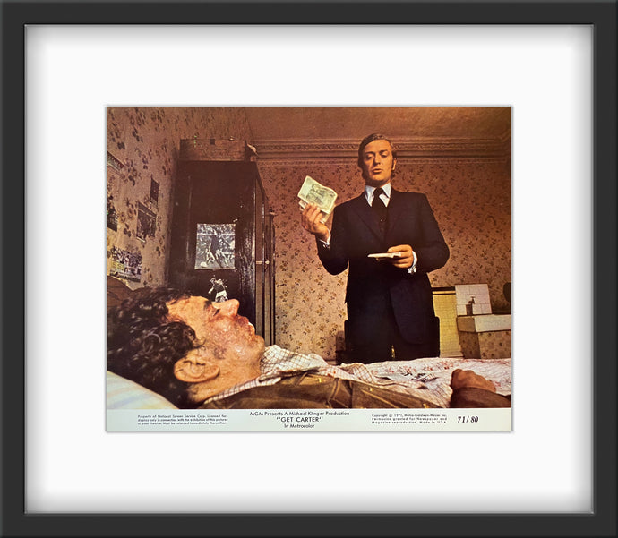 An original 8x10 lobby card for the Michael Caine film Get Carter