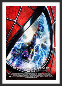 An original movie poster for the film The Amazing Spider-Man 2 / Fights With Electro