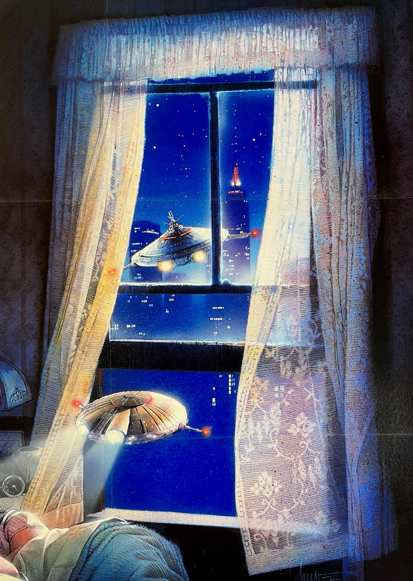 An original movie poster for the film *Batteries Not Included