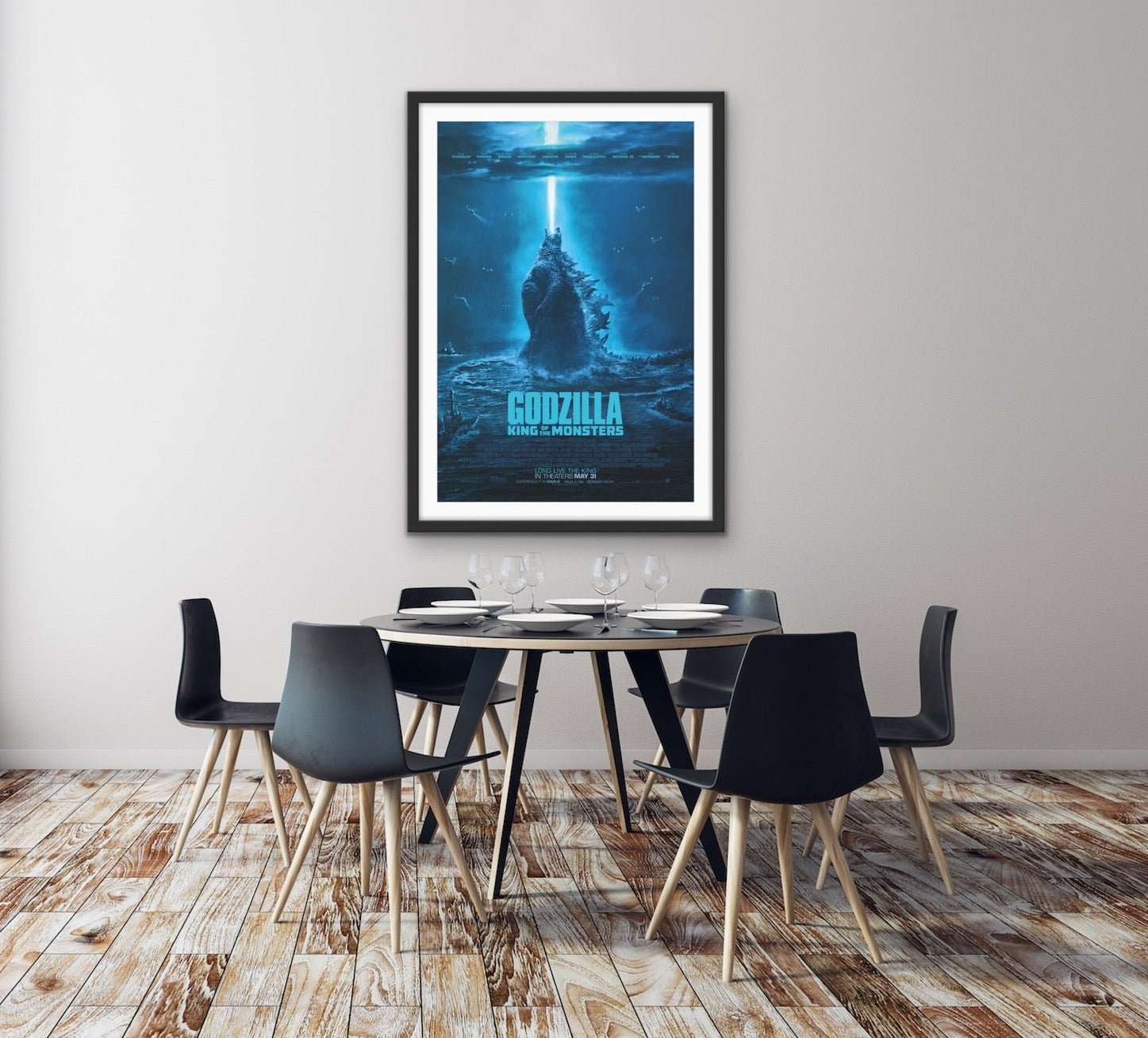 An original movie poster for the kaiju movie Godzilla King of the Monsters