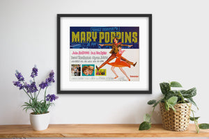An original 11x14 title lobby card for Disney's Mary Poppins