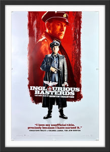 An original movie poster for the Quentin Tarantino film Inglourious Basterds