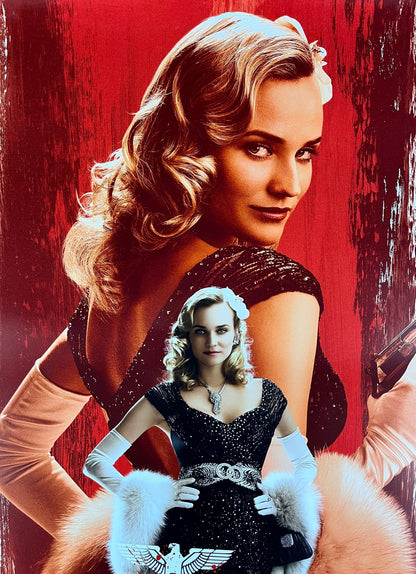An original movie poster for the Quentin Tarantino film Inglourious Basterds