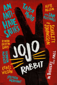 An original movie poster for the film JoJo Rabbit