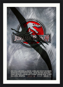 An original movie poster for the film Jurassic Park 3
