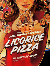 Load image into Gallery viewer, An original movie poster for the Paul Thomas Anderson film Licorice Pizza (Liquorice)