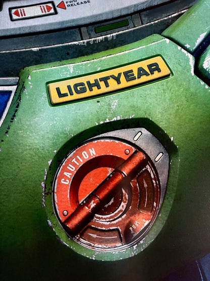 An original movie poster for the Disney / Pixar film Lightyear