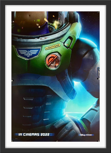 An original movie poster for the Disney / Pixar film Lightyear