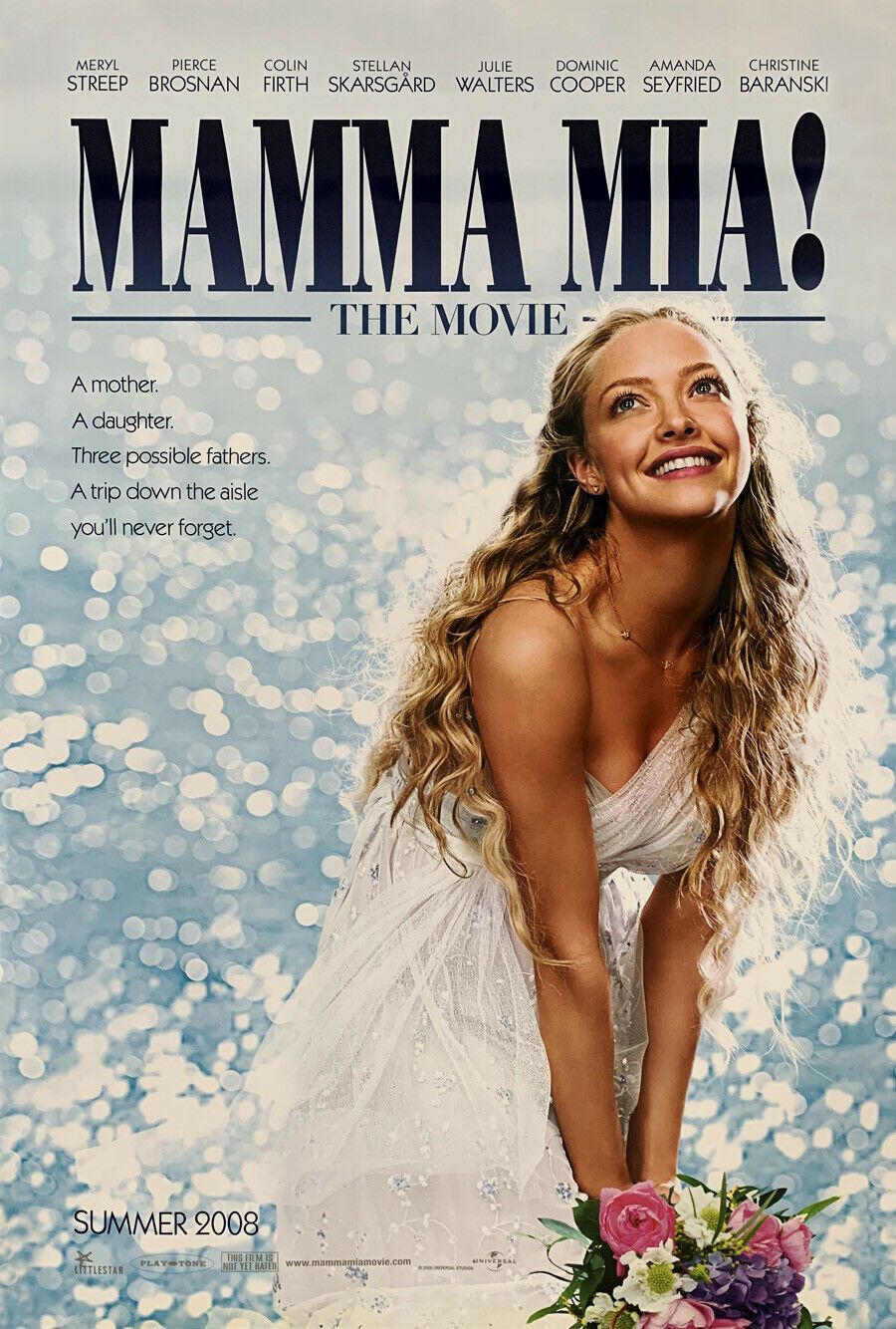 An original movie poster for the ABBA inspired film Mamma Mia!
