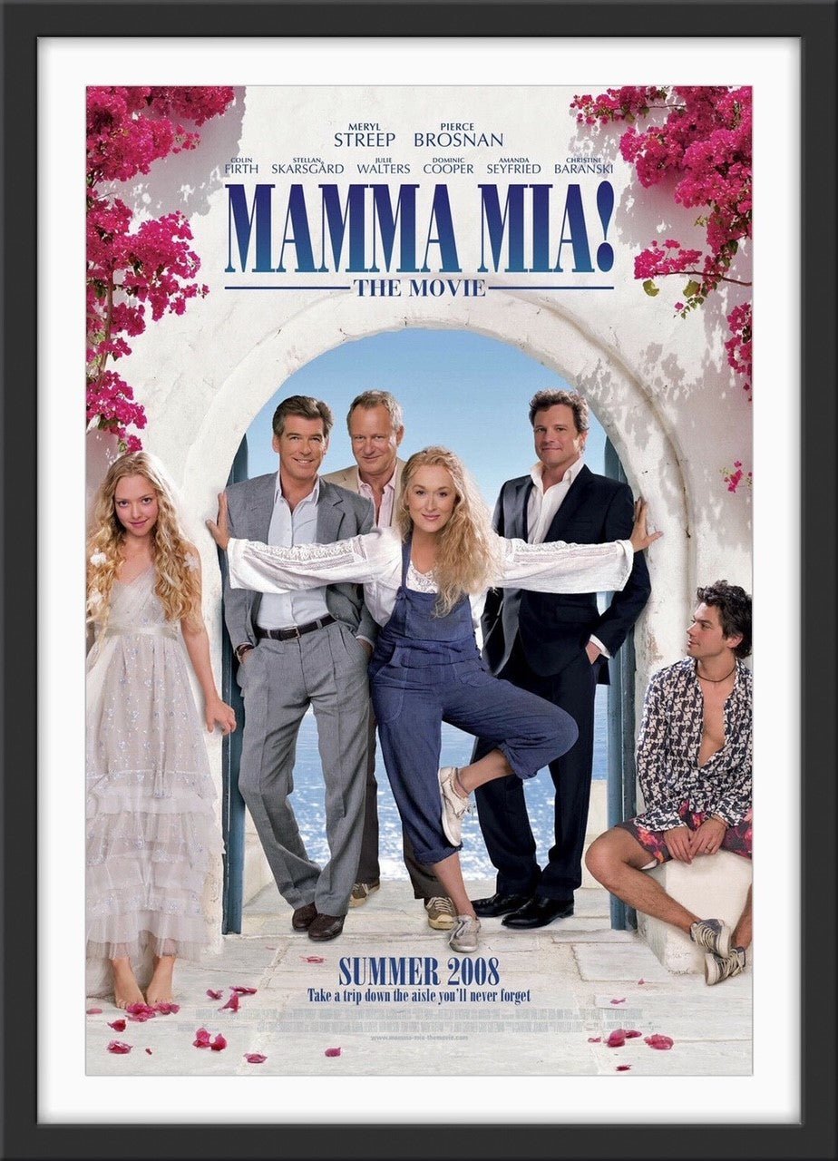 An original movie poster for the ABBA inspired movie Mamma Mia!