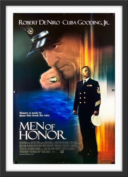 An original movie poster for the Robert DeNiro and Cuba Gooding Jr film Men of Honor