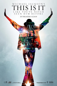 An original movie poster for the Michael Jackson film This Is It