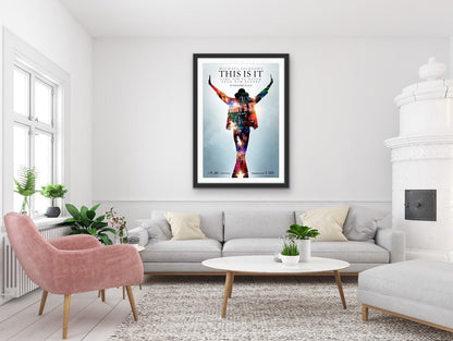 An original movie poster for the Michael Jackson film This Is It