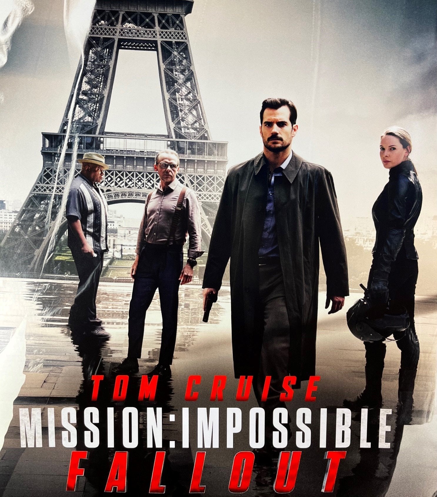 An original movie poster for the Tom Cruise film Mission: Impossible - Fallout
