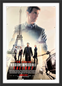 An original movie poster for the Tom Cruise film Mission: Impossible - Fallout