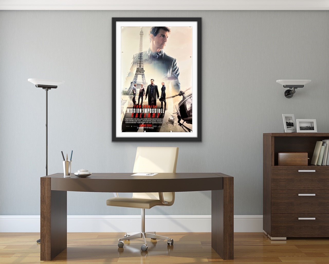 An original movie poster for the Tom Cruise film Mission: Impossible - Fallout