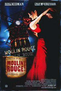 An original movie poster for the film Moulin Rouge