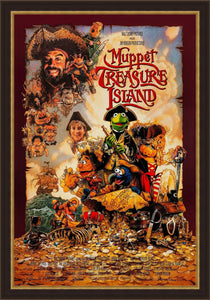An original movie poster for the Jim Henson film Muppet Treasure Island