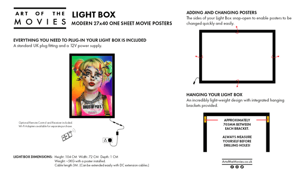 Cinema / Movie Poster Light Box | 27x40 One Sheet Display – Art of the ...