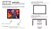 Load image into Gallery viewer, The Art of the Movies Quad Movie Poster Light Box