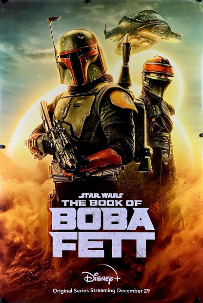 An original one sheet poster for the Star Wars / Disney+ series The Book of Boba Fett