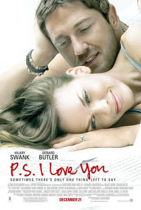 An original movie poster for the film P.S. I Love You