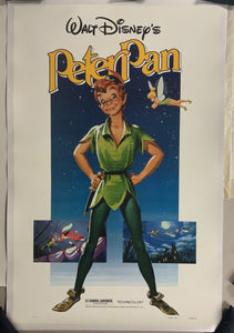 An original movie poster for the Disney film Peter Pan