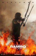 Load image into Gallery viewer, An original movie poster for the film Rambo Last Blood