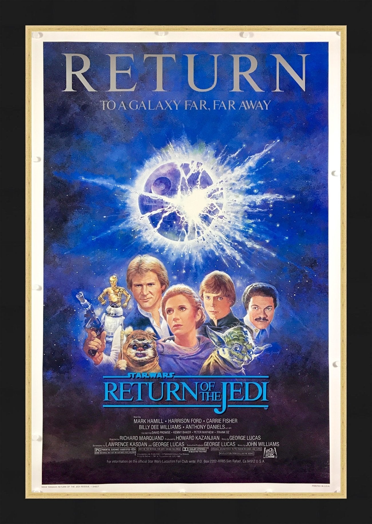 Star Wars Return Of The Jedi 1983 Original Movie Poster Art Of Star wars return of the jedi 1983 original movie poster art of