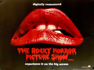 An original movie poster for the film The Rocky Horror Picture Show