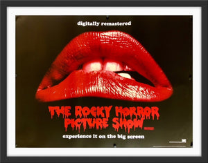 An original movie poster for the film The Rocky Horror Picture Show