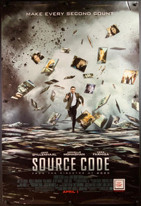 An original movie poster for the Jake Gyllenhaal film Source Code