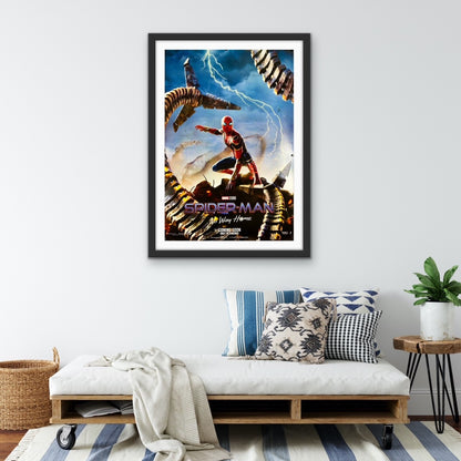 An original movie poster for the Marvel film Spider-Man No Way Home