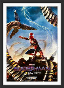 An original movie poster for the Marvel film Spider-Man No Way Home