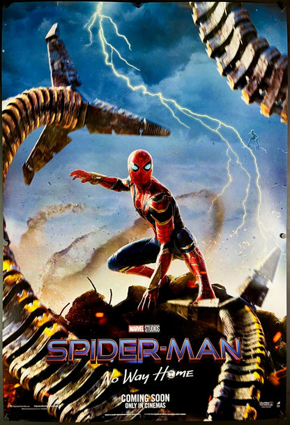 An original movie poster for the Marvel film Spider-Man No Way Home