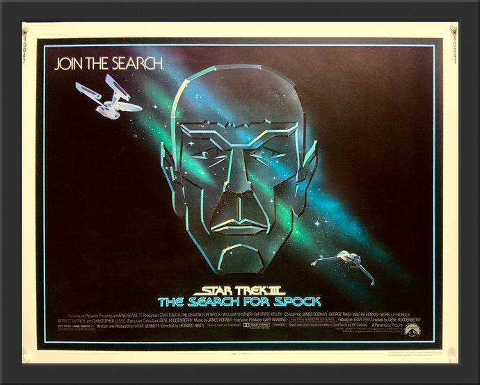 An original half sheet movie poster for the Star Trek film - The Search For Spock
