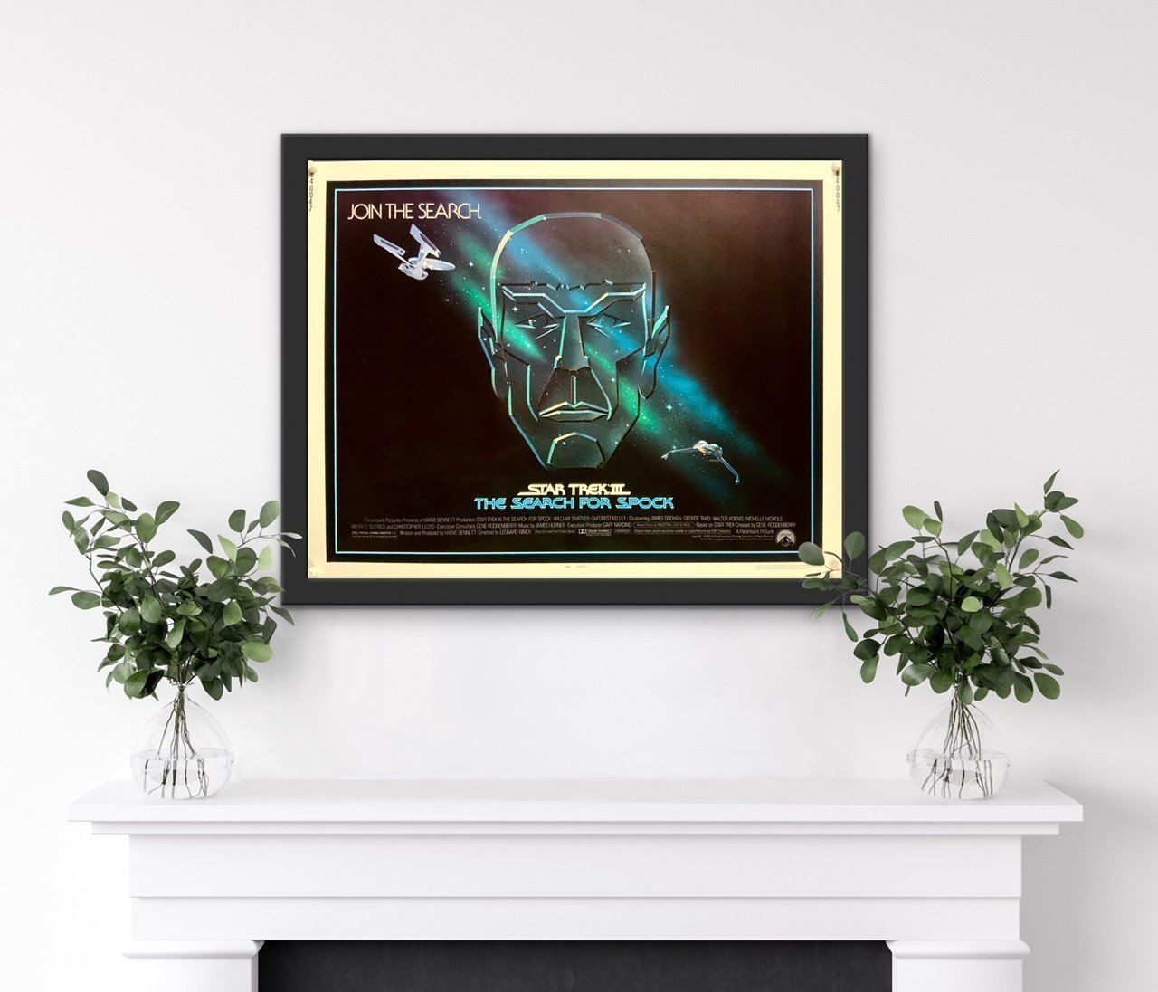 An original half sheet movie poster for the Star Trek film - The Search For Spock