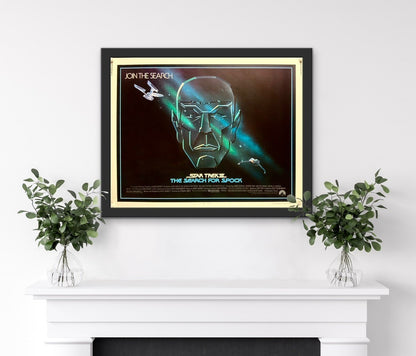 An original half sheet movie poster for the Star Trek film - The Search For Spock
