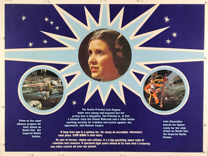 An original Marley Haley quad poster for the film / movie Star Wars