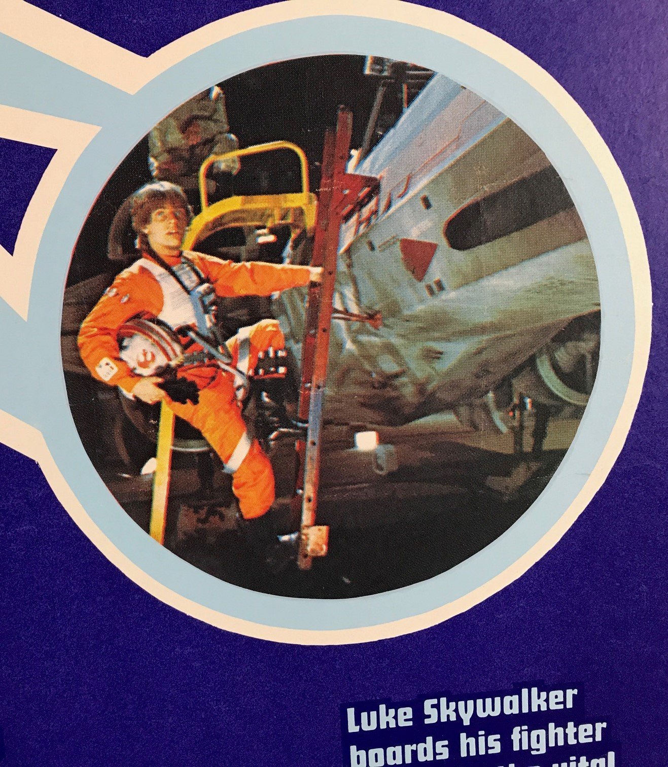 Aclose up image of an original Marley Haley quad poster for the film / movie Star Wars