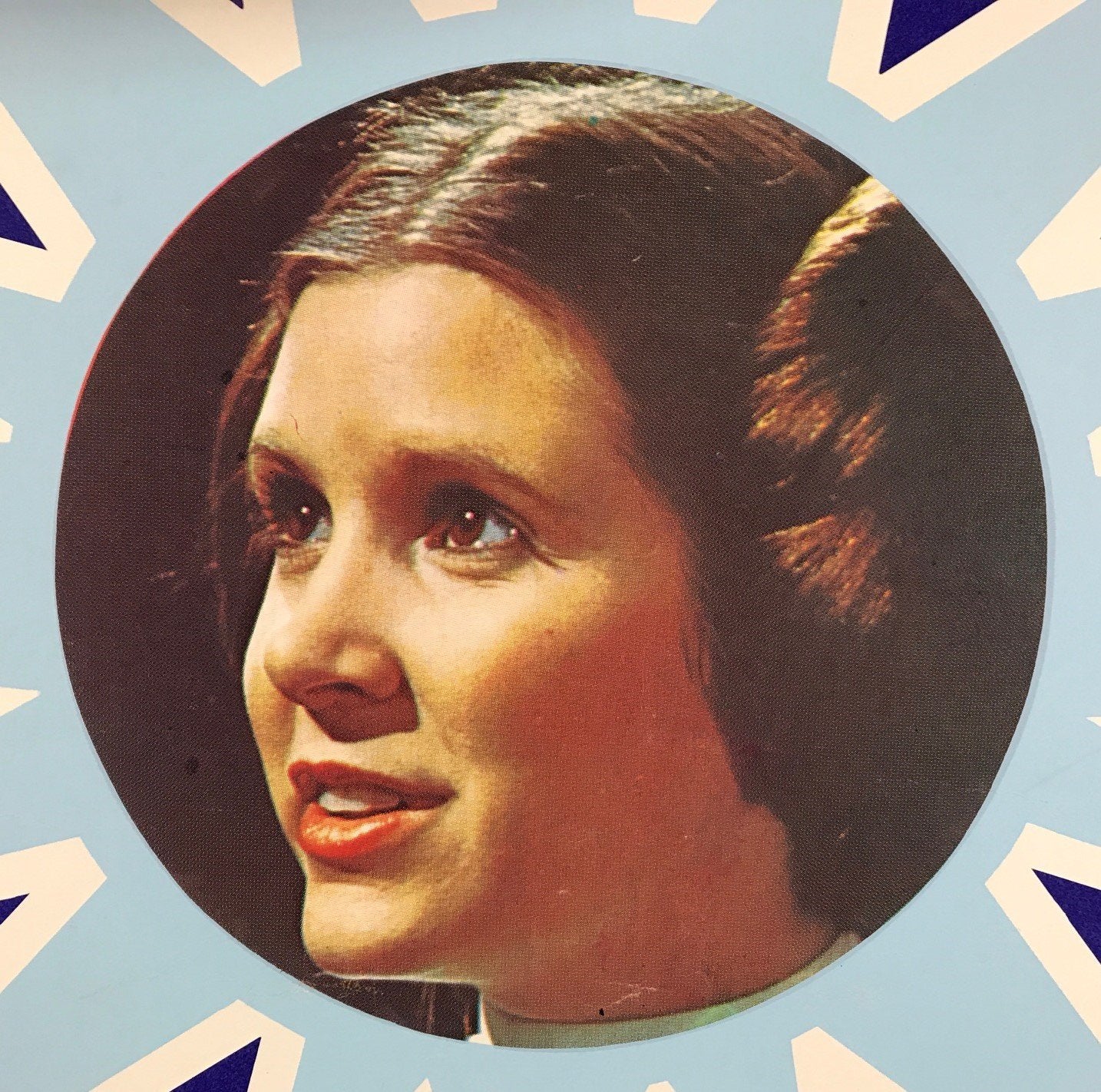 Aclose up image of an original Marley Haley quad poster for the film / movie Star Wars