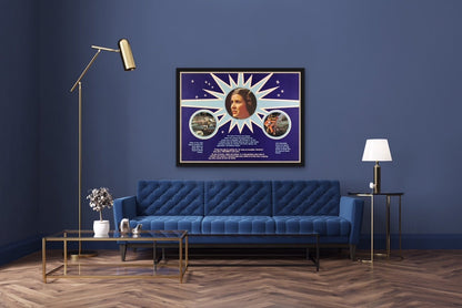 An original Marley Haley quad poster for the film / movie Star Wars