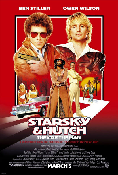 An original movie poster for the film Starsky and Hutch