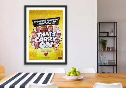 An original movie poster for the film That's Carry On