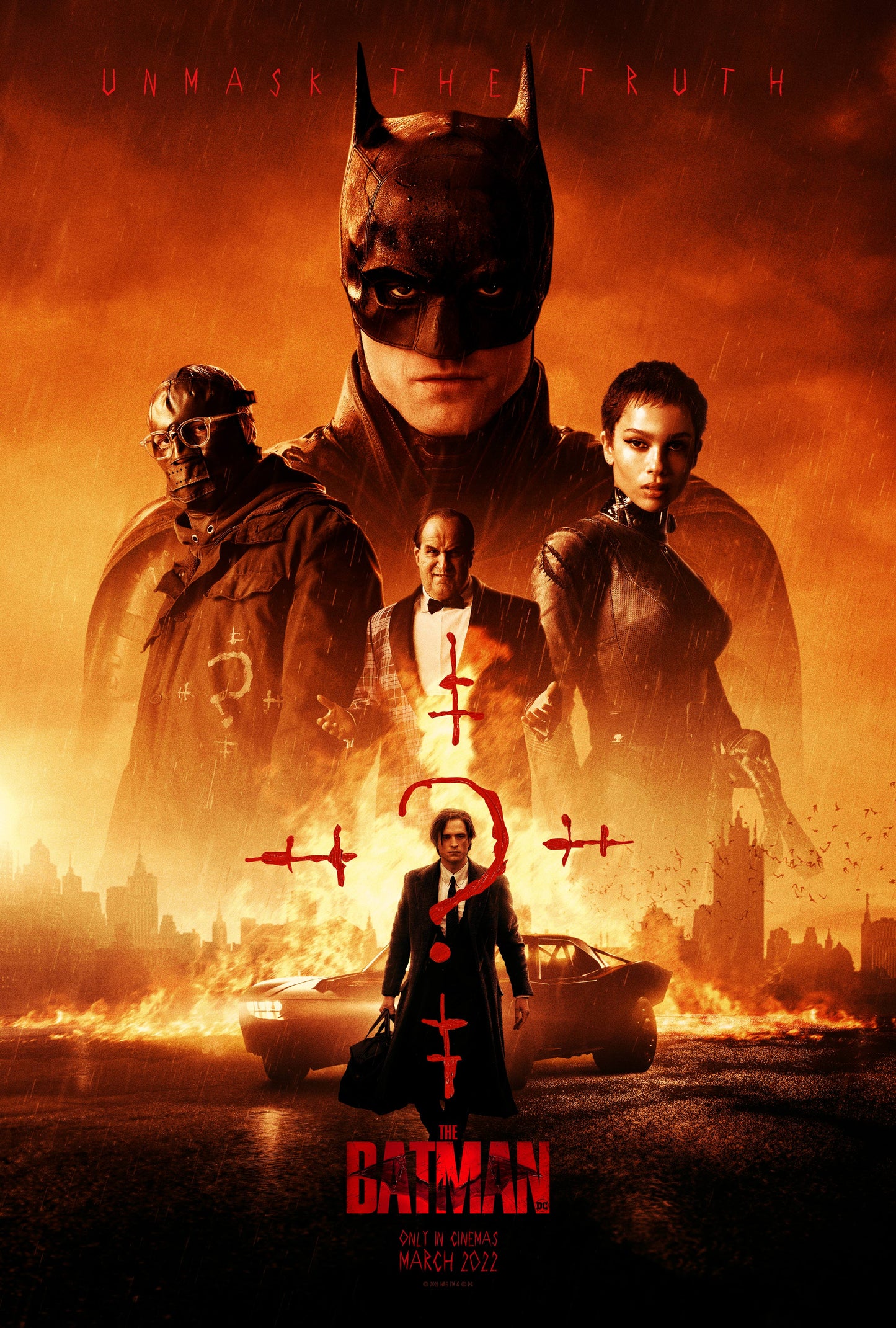 An original movie poster for the film The Batman
