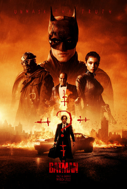 An original movie poster for the film The Batman